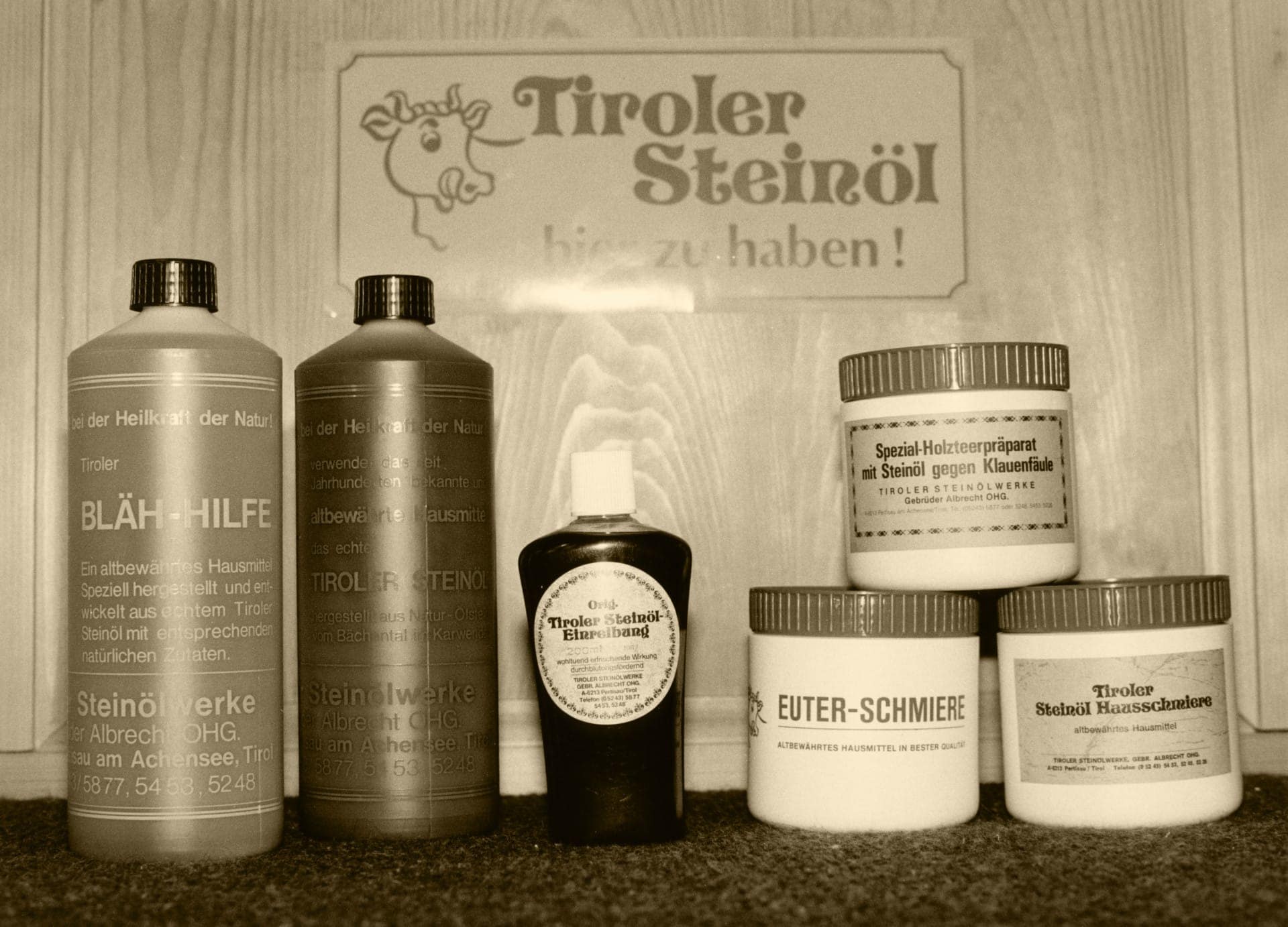 verpackungen,tiroler steinöl