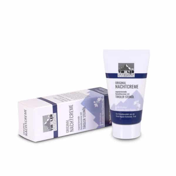 Tiroler Nachtcreme in Tube und Verpackung