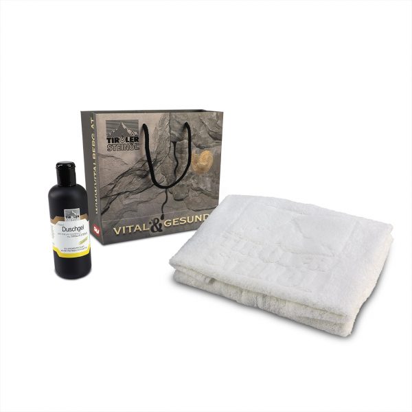 Geschenkset mit Duschgel und Handtuch